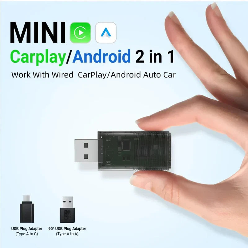 Mini Plug-Play Wireless CarPlay & Android Auto Adapter
