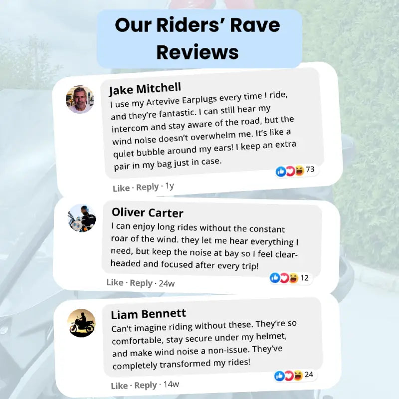 Free Moto Earplugs | 27dB Hearing Protection for Riders