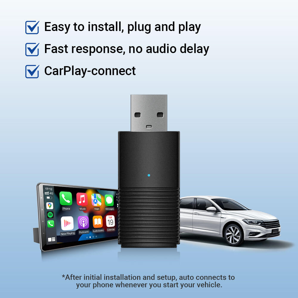 Mini Plug-Play Wireless CarPlay & Android Auto Adapter
