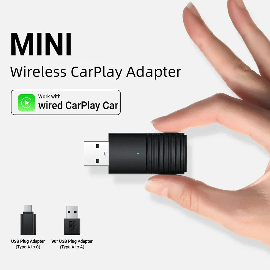 Mini Plug-Play Wireless CarPlay & Android Auto Adapter