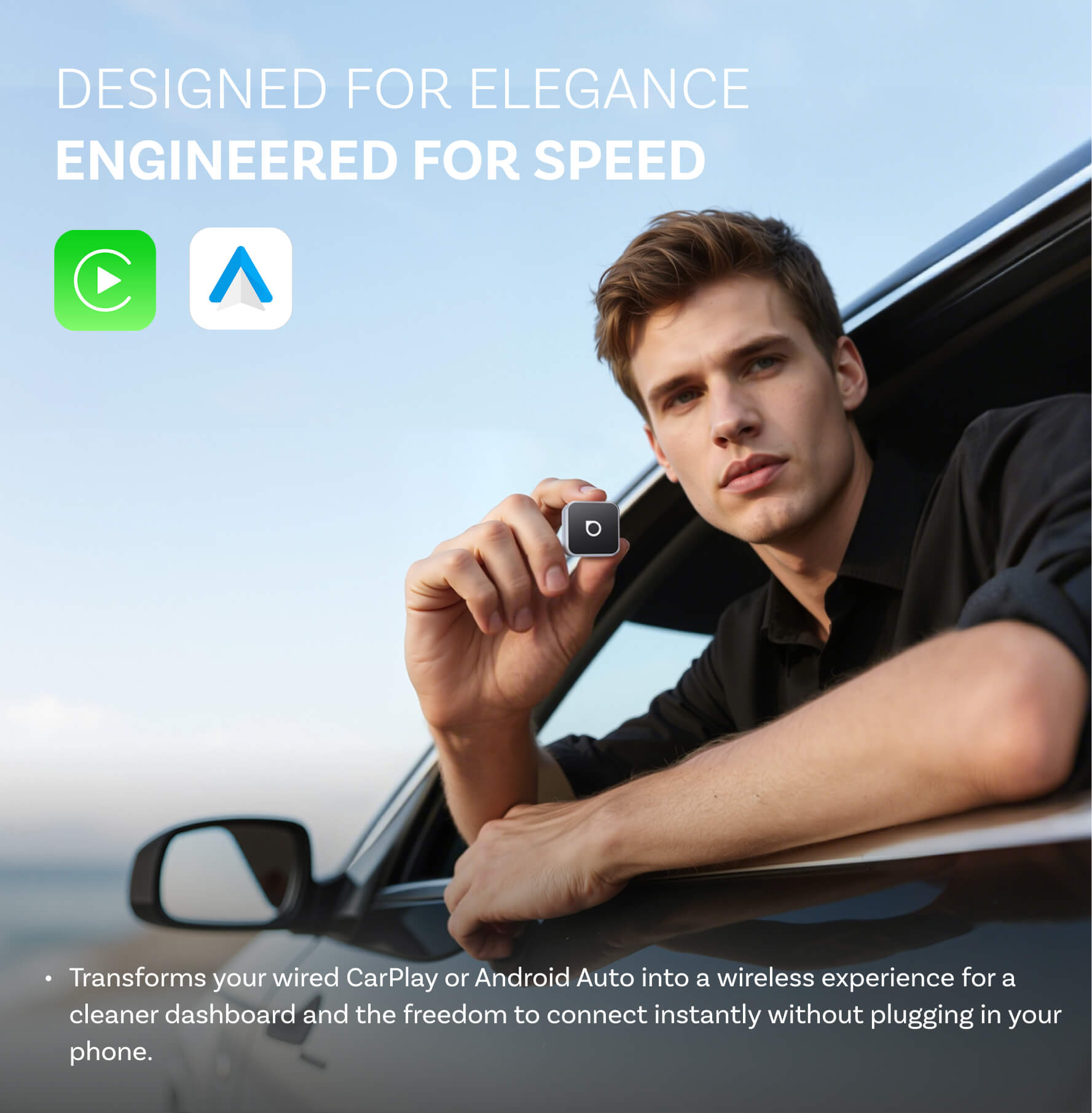 Mini Cube 3.0 Wireless Adapter | CarPlay & Android Auto for Car